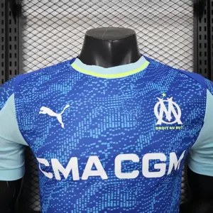 25-26 Marseille Third Away Blue Player Version Kit Football T-Shirt AAAAJersey Supply Yupoo 6