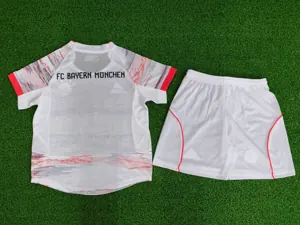 25-26 Bayern Munich Away Player Version Kid Kits Youth Apparels Soccer AAAAJersey Supplier Yupo 4
