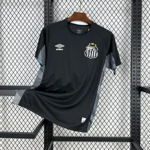 25-26 Santos Black Goalkeeper Kit Soccer T-Shirt AAAAJersey Supply Yupoo