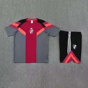 25-26 River Plate Red&Grey Training Kits Football Tracksuits 1