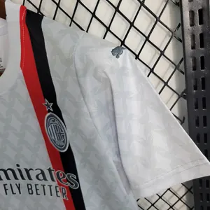 23-24 AC Milan Away Kids size 16-28 Soccer Jersey 2