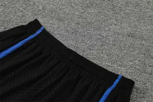 22-23 Barcelona Training Suit Short Sleeve Kit Black Grey 7