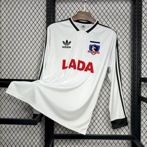 1991 Colo Colo Home Retro Kit Vintage Long Sleeve Shirt Football AAAAJersey Wholesale Yupoo