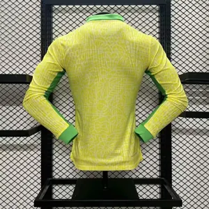 2024 Brazil Home Player Version Long Sleeves Soccer Jerseys Yupoo 1