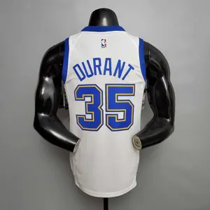 Retro version DURANT#35 Golden State Warriors white 1