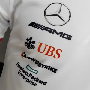 F1 Formula One 2022 Racing Suit Mercedes Polo White 6