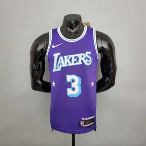 2022 75th Anniversary Davis #3 Lakers City Edition Purple
