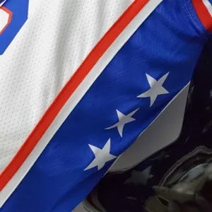 75th Anniversary Philadelphia 76ers SIMMONS#25 White NBA Jersey 4