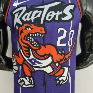 Toronto Raptors VANVLEET#23 Purple NBA Jersey 3