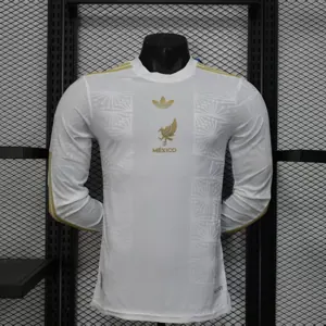 2025 Mexico Gold Cup White Long Sleeve Kit Player Version Shirt AAAAJersey Yupoo