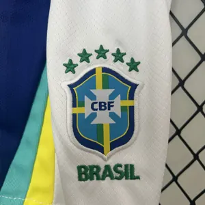 2024 Brazil Away Kid Kits Youth Apparels AAAAJersey Wholesale Yupoo 3