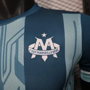 25-26 Marseille Blue YAMAHA OM X JUL Limited Edition Shirt Player Version été Kit AAAAJersey Yu 3