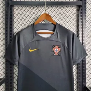 2023 Portugal Black S-XXL Cheap Soccer Jerseys 6