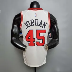 JDRDAN#45 Chicago Bulls white 6