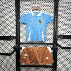 2024 Belgium Away Kid Kits Children Sets Football AAAAJerseys Supply Yupoo