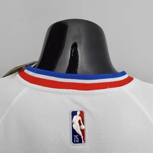 75th Anniversary Philadelphia 76ers SIMMONS#25 White NBA Jersey 1
