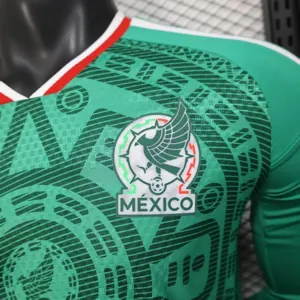 2026 World Cup Mexico Home Kit Player Version Long Sleeve Shirt Football AAAAJersey Dropship Yu 2