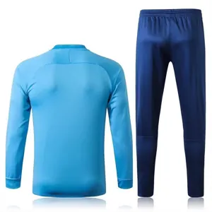 25-26 Barcelona Football Tracksuit Blue Long Jacket Suits 2