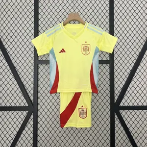 2024 Spain Away Kids Soccer Jerseys Yupoo Football AAAAJersey Yupoo