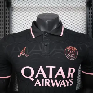 25-26 PSG Academy Pro Pre-Match Black Polo Player Version Shirt AAAAJersey Supplier Yupoo 3