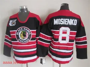 Chicago Blackhawks retro ice hockey jersey M-3XL 芝加哥黑鹰队复古冰球服 11