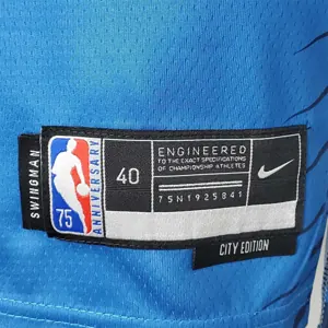 75th Anniversary 2202 Season TOWNS#32 Minnesota Timberwolves City Edition Blue NBA Jersey 5