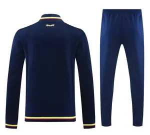 25-26 Colombia 100th Navy Football Tracksuit Long Jacket Suits 2
