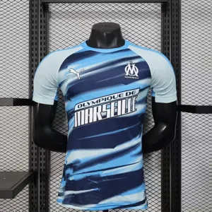 25-26 Marseille blue training jersey Kit Player Version Shirt AAAAJersey Supply Yupoo