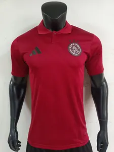 25-26 Ajax Red Polo Kit Player Version Soccer AAAAJersey Yupoo S-2XL