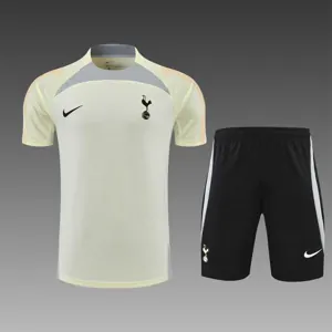 22-23 Tottenham Hotspur training suit short sleeve kit Beige 19