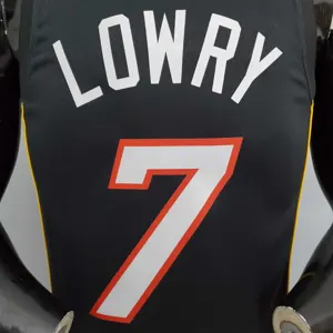 2022 season Lowry #7 Heat City Edition Black 5
