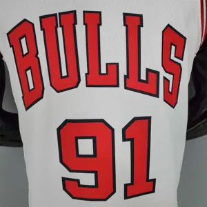 ROOMAN#91 Chicago Bulls white 6