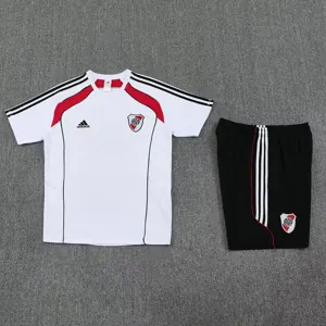 25-26 River Plate White Training Kits Football Tracksuits 1