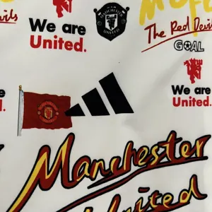 23-24 Manchester United Reversible Windbreaker Black&White Double-Sides Jacket Best Jerseys Yup 4