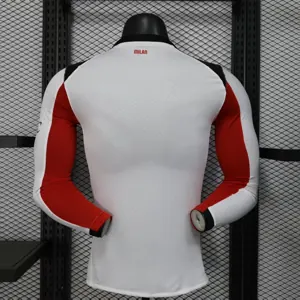 25-26 AC Milan Away Kit Player Version Long Sleeve Shirt AAAAJersey Dropship Yupoo 3
