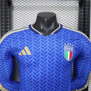 2026 World Cup Italy Home Kit Player Version Long Sleeve Shirt Football AAAAJersey Supply Yupoo 8