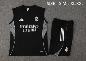 25-26 Real Madrid Black Training Vest Soccer AAAAJersey Yupoo S-2XL 3