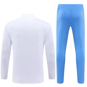 2023 Argentina Long Sleeve Kits White Zipper Training Suits Jersey Supplier Yupoo 3