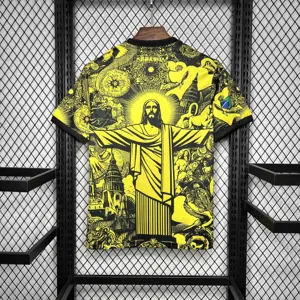24-25 Brazil Jesus the Redeemer Yellow Special Edition Kit AAAAJersey Supplier Yupoo 5