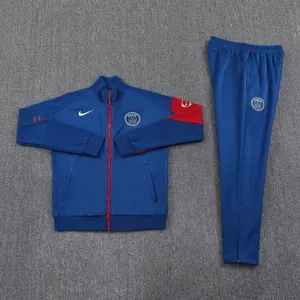 25-26 PSG Navy Football Tracksuits Long Jacket Suits 2