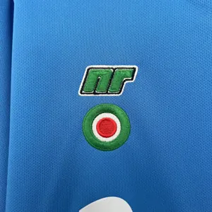 87-88 Napoli Home Retro Kit Vintage Long Sleeve Shirt AAAAJersey Dropship Yupoo 2