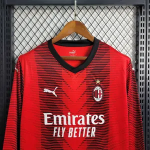 23-24 Long Sleeve AC Milan Home S-XXL 9