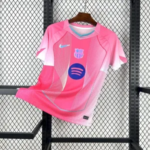 25-26 Barcelona Pink Special Edition T-Shirt Soccer Uniform AAAAJersey Supplier Yupoo