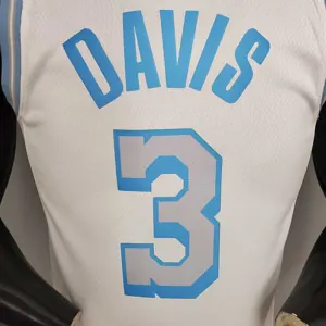 New Lakers DAVIS#3 Crew Neck Retro Limited Edition White 7