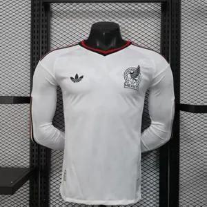 2026 World Cup Mexico Away Kit Football Player Version Long Sleeve Shirt AAAAJersey Dropship Yu