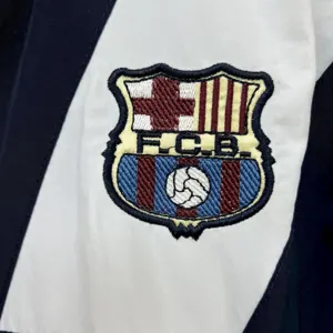 25-26 Barcelona x Kappa OG Style Navy Windbreaker Jacket AAAAJersey Supplier Yupoo 6