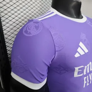 25-26 Real Madrid OG Special Edition Kit Purple Player Version Shirt AAAAJersey Wholesale Yupoo 2