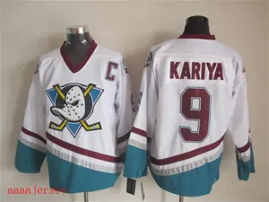 Anaheim Ducks retro ice hockey jersey M-3XL 阿纳海姆鸭队复古冰球服 2