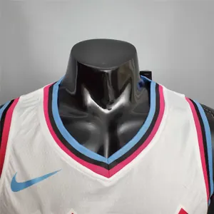 WADE #3 Miami Heat V-neck White 6