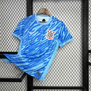 24-25 Corinthians Goalkeeper Blue Kit Soccer Unifrom AAAAJersey Dropshiping Yupoo 2